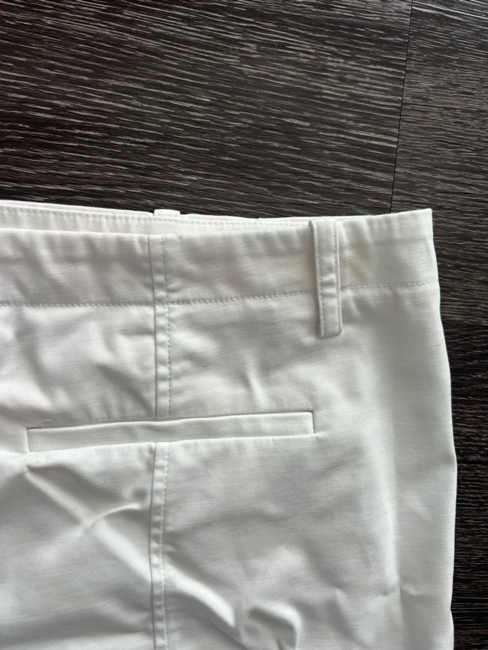 Vince White High-Waisted Tailored Shorts